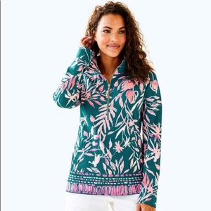 Lilly Pulitzer Skipper Popover in Tidal Wave Its Prime Time - M